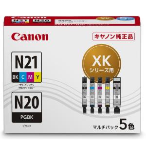 キヤノン ［純正］ インクカートリッジマルチパック (5色) Canon XKI-N21+N20/ 5MP 返品種別A