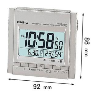 CASIO（カシオ） DQD-851J-8JF 置時計 電波時計 目覚時計 温度・湿度計