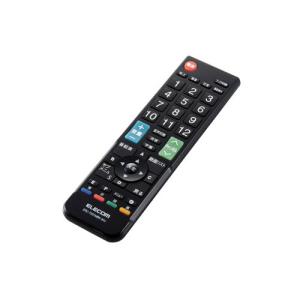 エレコム 12メーカー対応マルチテレビリモコン(Mサイズ) ELECOM ERC-TV01MBK-MU 返品種別A｜joshin