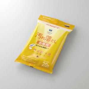 エレコム 汚れ落とし ウェットクリーニングティッシュ 厚手大判タイプ 20枚入り WC-AL20LPN