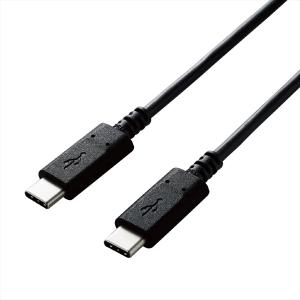 エレコム USB2.0ケーブル C-C 1.0m 3A U2C-CC10NBK2