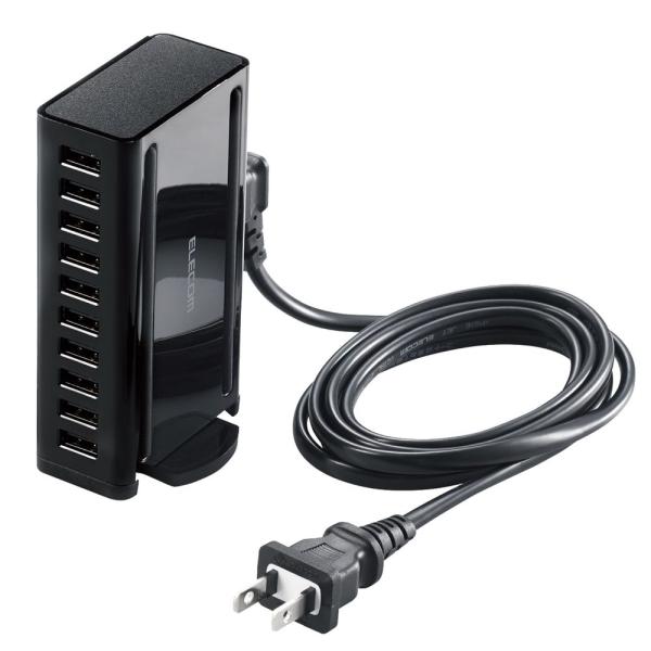 エレコム USB充電器 AC充電器対応 USB-A×10ポート 60w(ブラック) EC-ACD04...