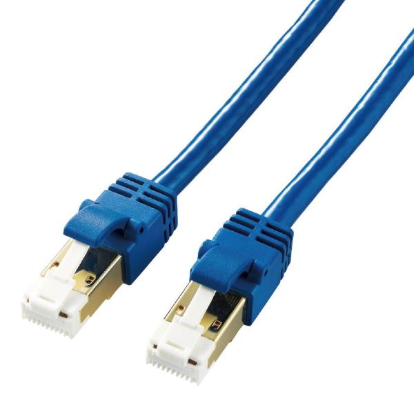 エレコム LANケーブル CAT7準拠 爪折れ防止 やわらか 2.0m(ブルーメタリック) LD-T...