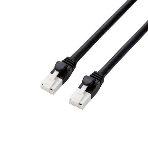 エレコム LANケーブル PS5対応 CAT6A 爪折れ防止 10m ブラック 返品種別B