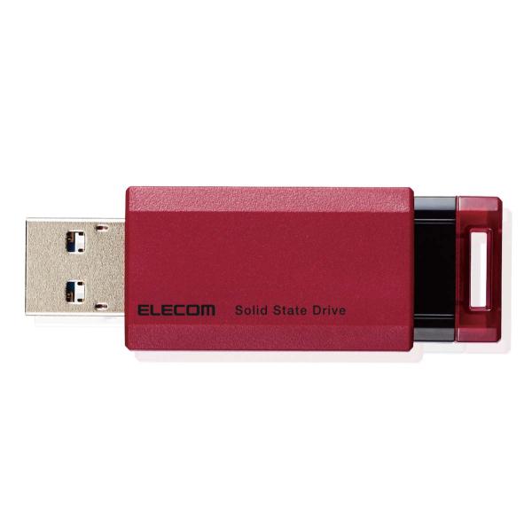 エレコム USB3.2(Gen2)対応 外付けポータブルSSD 1.0TB(レッド)(PS5/ PS...