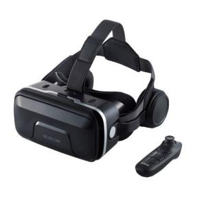 エレコム VRゴーグル ヘッドホン一体型タイプ リモコンセット Webモデル(ブラック) VRG-XEHR01BK 返品種別A｜joshin