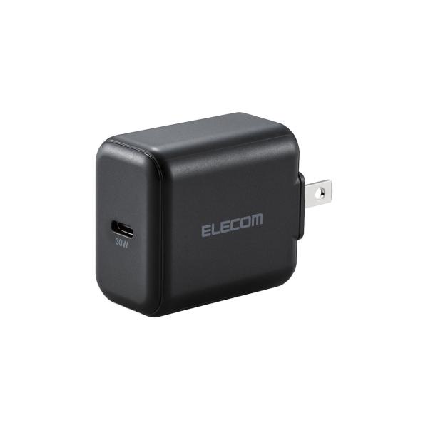 エレコム USB PD 30W AC充電器 Type-C×1ポート スイングプラグ(ブラック) AC...