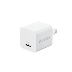 エレコム AC充電器 PD対応 20W Type-C×1 小型 軽量 ACアダプター(ホワイト) MPA-ACCP28WH 返品種別A｜joshin