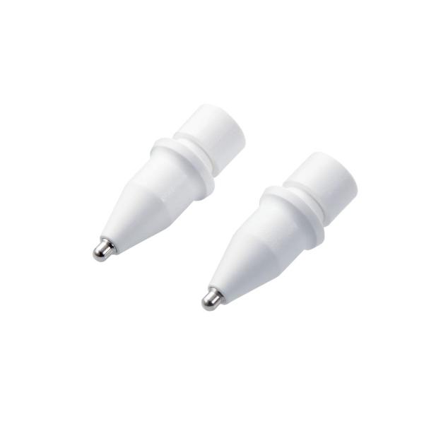 エレコム Apple Pencil(第2/ 1世代)用 交換ペン先 2個入 太さ約1mm 極細 金属...