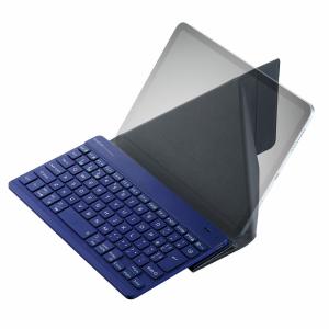 エレコム 充電式Bluetooth Ultra slimキーボード 日本語配列 82キー(ブルー) Slint ワイヤレス スタンド付 TK-TM15BPBU 返品種別A｜joshin