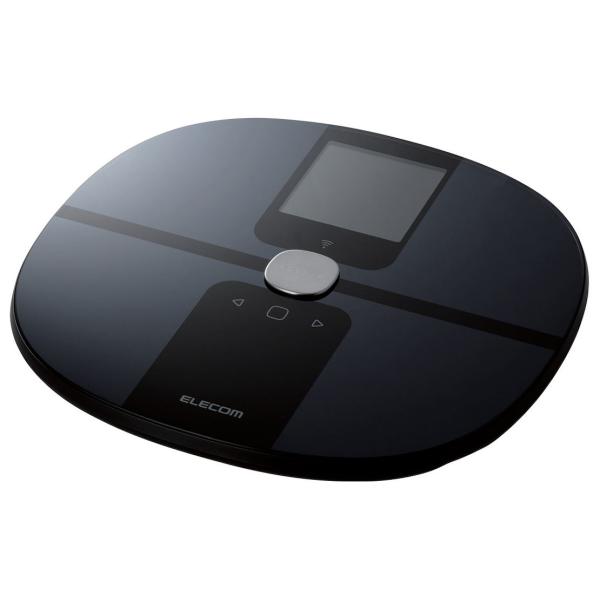 エレコム Wi-Fi通信機能搭載 体組成計(ブラック) ELECOM ECLEAR(エクリア) HC...