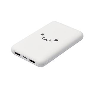 エレコム モバイルバッテリー 10000mAh 大容量 軽量 小型 PD 最大20W 入出力(Type-C×1) 出力(USB-A×2)((ホワイト×ブラック)) DE-C44-10000WF 返品種別A