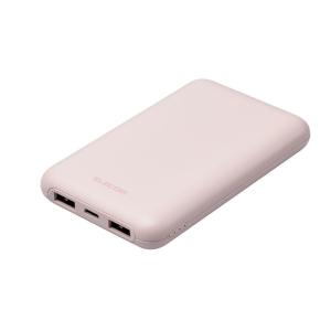 エレコム モバイルバッテリー 10000mAh 大容量 軽量 小型 PD 最大20W 入出力(Type-C×1) 出力(USB-A×2)(ピンク) DE-C44-10000PN 返品種別A｜joshin