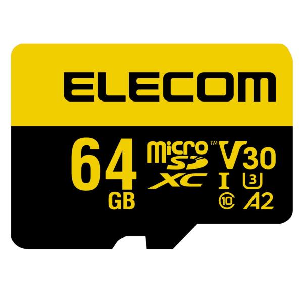 エレコム｜ELECOM microSDXC メモリカード 64GB Class10 UHS-I U3...