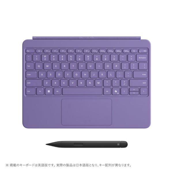 マイクロソフト Surface Pro 12 インチ キーボード(スリム ペン付き)バイオレット E...