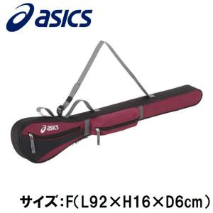 アシックス グラウンドゴルフ クラブバッグ(1本用)(ワイン×ブラック・サイズ：F) 返品種別A｜joshin