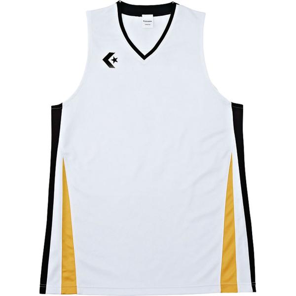 コンバース メンズゲームシャツ(ホワイト/ ブラック・サイズ：XO) 返品種別A