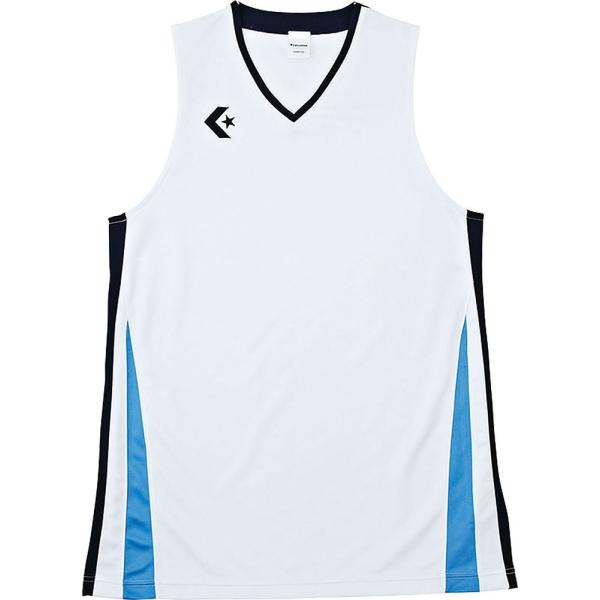 コンバース メンズゲームシャツ(ホワイト/ ネイビー・サイズ：M) 返品種別A