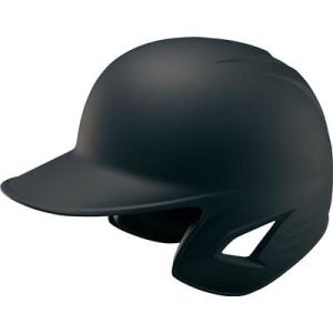 ゼット 軟式野球 打者用ヘルメット 両耳(つや消しブラック・サイズ：L) 返品種別A｜joshin