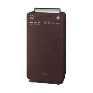日立 加湿空気清浄機(空清48畳まで/加湿30畳まで ブラウン) HITACHI 自動おそうじ CLEAIR(クリエア) EP-NVG110-T 返品種別A｜joshin