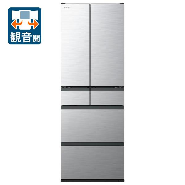 (標準設置無料 設置Aエリアのみ) 日立 485L 6ドア冷蔵庫(ライトシルバー) HITACHI ...