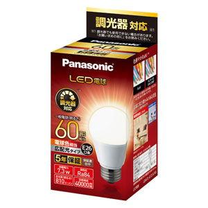 パナソニック LED電球 一般電球型 810lm (電球色相当)(調光器対応) Panasonic LDA7LGDSK6 返品種別A