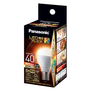 パナソニック LED電球 小形電球形 440lm(電球色相当) Panasonic プレミアX LDA5LDGE17SZ4 返品種別A｜joshin