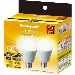 パナソニック LED電球 小形電球形 760lm Panasonic LDA7WWGE17ESW2T
