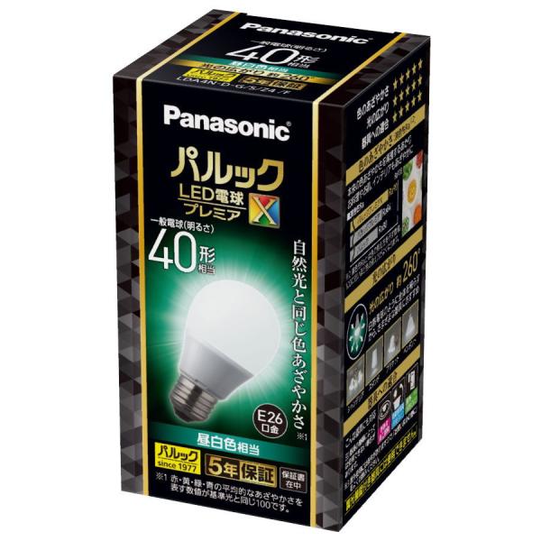 パナソニック LED電球 一般電球型 485lm (昼白色相当) Panasonic パルック LE...