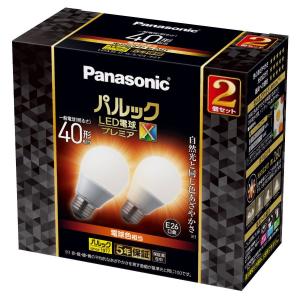 パナソニック LED電球 一般電球型 485lm (電球色相当)(2個セット) Panasonic パルック LED電球 プレミアX LDA5LDGSZ4F2T 返品種別A｜joshin