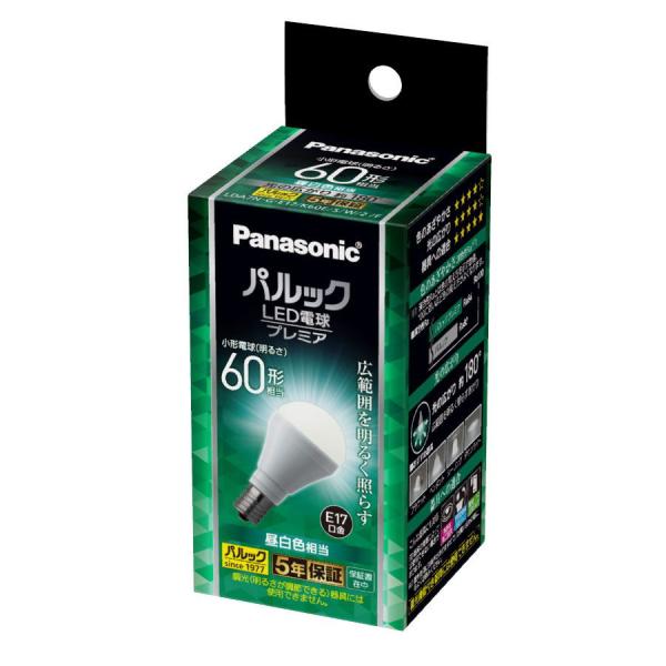 パナソニック LED電球 小形電球型 760lm (昼白色相当) Panasonic パルック LE...