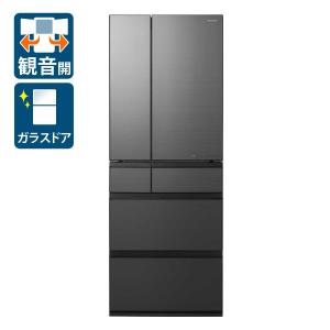 (標準設置料込) パナソニック 551L 6ドア冷蔵庫(ミスティスチールグレー) NR-F55WX1-H 返品種別A