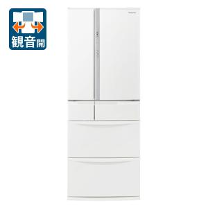 (標準設置無料 設置Aエリアのみ) パナソニック 451L 6ドア冷蔵庫(ハーモニーホワイト) Panasonic NR-FVF45S1-W 返品種別A