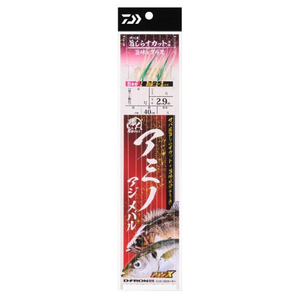 ダイワ 職人船サビキ アミノアジメバル6本 9-2(針9号、ハリス2号、幹糸4号) 返品種別A