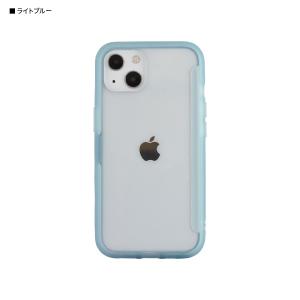 グルマンディーズ iPhone 13用 耐衝撃ケース SHOWCASE SWC-08LBL