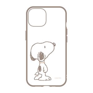 グルマンディーズ iPhone15/ 14/ 13用 耐衝撃ケース IIIIFIT ピーナッツ(スヌーピー) SNGG-03B 返品種別A