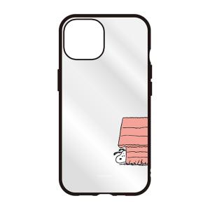 グルマンディーズ iPhone15/ 14/ 13用 耐衝撃ケース IIIIFIT CLEAR ピーナッツ(ドッグハウス) SNGG-07A 返品種別A