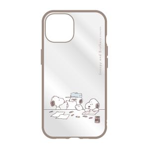 グルマンディーズ iPhone15/ 14/ 13用 耐衝撃ケース IIIIFIT CLEAR ピーナッツ(キョウダイ) SNGG-07C 返品種別A