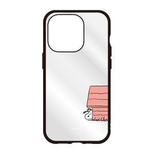 グルマンディーズ iPhone15 Pro用 耐衝撃ケース IIIIFIT CLEAR ピーナッツ(ドッグハウス) SNGG-08A 返品種別A