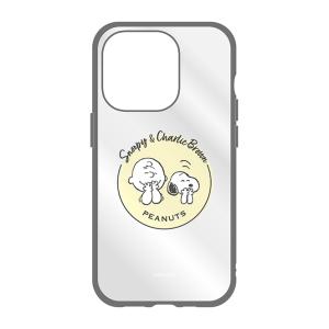 グルマンディーズ iPhone15 Pro用 耐衝撃ケース IIIIFIT CLEAR ピーナッツ(チャーリー・ブラウン) SNGG-08D 返品種別A
