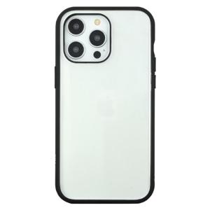 グルマンディーズ iPhone15 Pro Max用 耐衝撃ケース IIIIFIT CLEAR(ブラック) IFT-168BK 返品種別A｜joshin