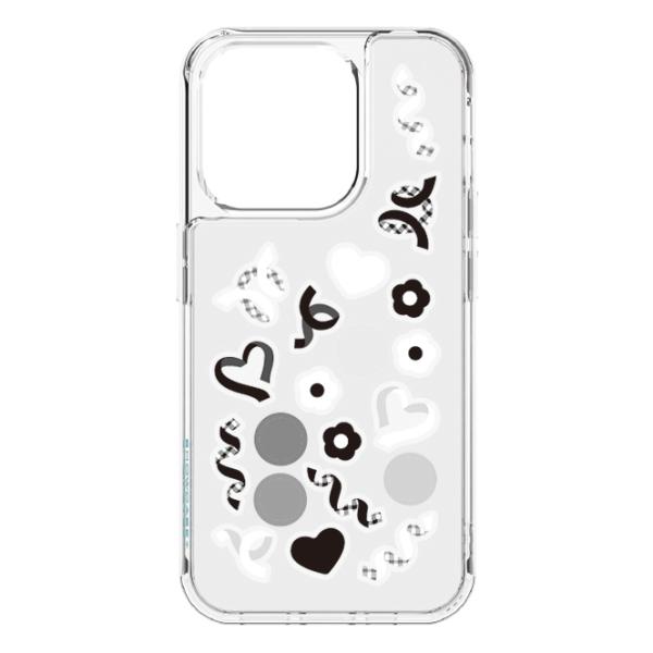 グルマンディーズ iPhone15 Pro用 耐衝撃ケース(アクリルパーツ) SHOWCASE+(ブ...