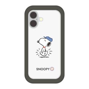グルマンディーズ iPhone 16用 プランプフレームケース ピーナッツ(スヌーピー) gourmandise SNGG-87A 返品種別A