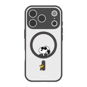 グルマンディーズ iPhone 17 Pro用 MagSafe対応 プランプフレームケース IIIIfit ピーナッツ(ジョー・クール) SNGG-175B 返品種別A