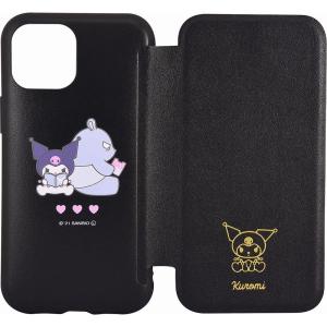 グルマンディーズ iPhone 13 mini/ 12 mini用 耐衝撃 手帳型ケース IIIIFIT サンリオキャラクターズ SANG-157KU