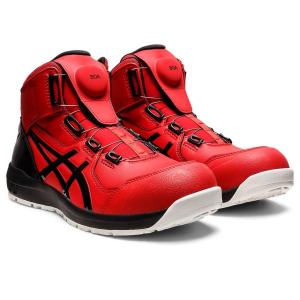 アシックス セーフティシューズ ウィンジョブ CP304 BOA クラシックレッド×ブラック 25.0cm (安全靴)(JSAA規格A種認定品) 1271A030.600-25.0 返品種別B