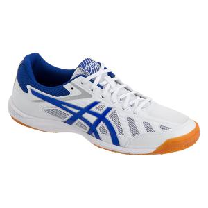 アシックス ユニセックス 卓球シューズ(ホワイト×アシックスブルー・25.5cm) アシックス ATTACK HYPERBEAT SP 3 YT1073A004-0110-25.5 