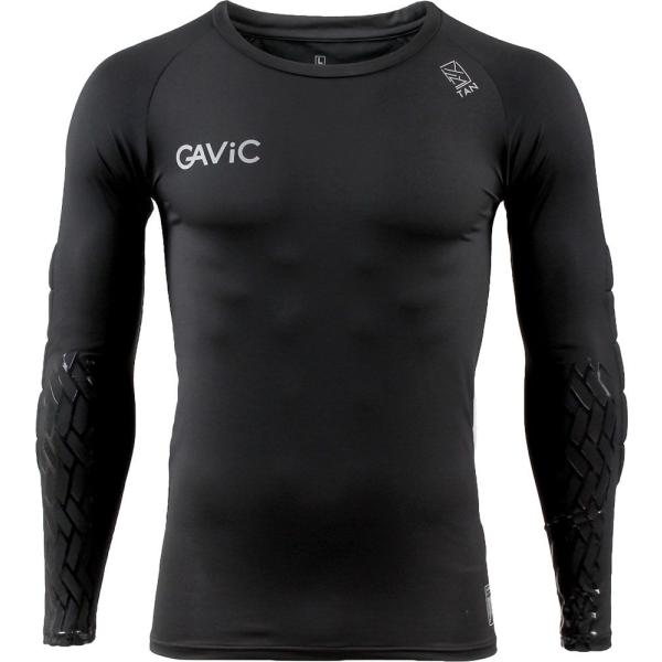 GAVIC サッカー・フットサル用 グリップ・パット付インナートップ GK(ブラック・サイズ：S) ...