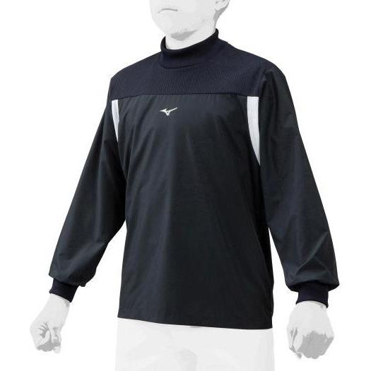 ミズノ ジュニア トレーニングジャケット(ネイビー×ホワイト・サイズ：130cm) 返品種別A
