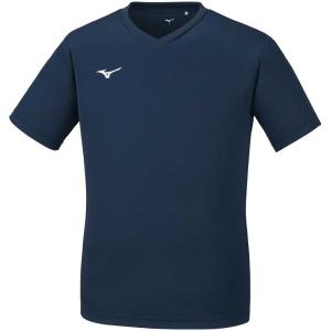 ミズノ ナビドライ Tシャツ(ドレスネイビー×ホワイト・サイズ：M)
